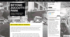 Desktop Screenshot of beyondzuccotti.org